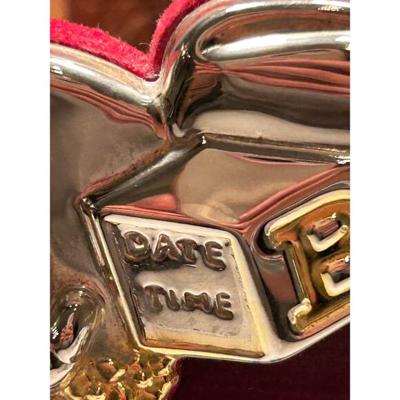 Vintage Disney Mickey Minnie Mouse Donald Duck Baby Frame Silverplate Brass 4x6 - Picture 6 of 11